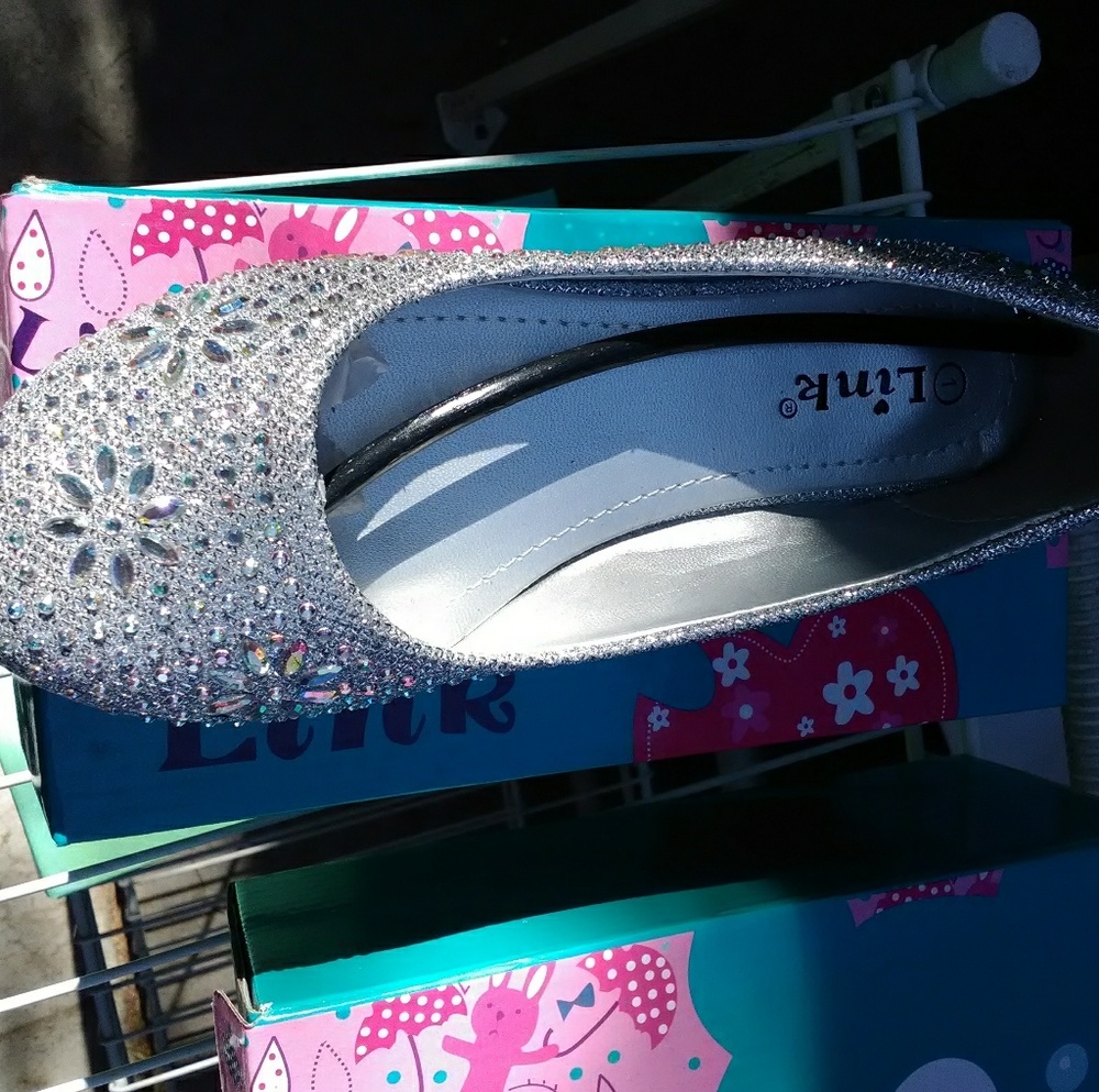 Little Girl Rhinestone Flats